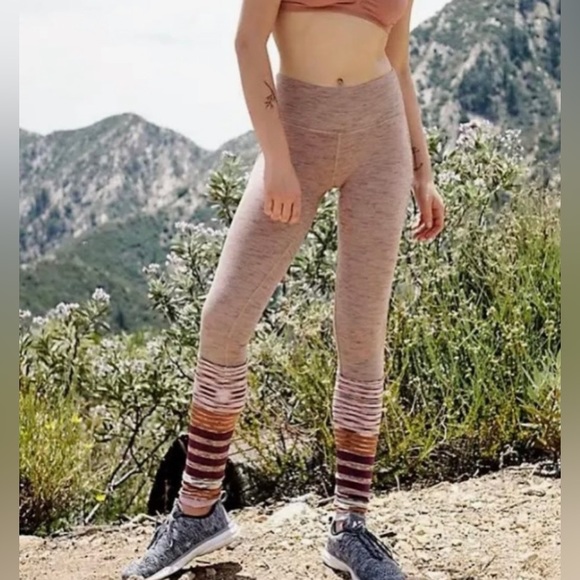 FP Movement by Free People Pants - Free people movement alpine pink leggings